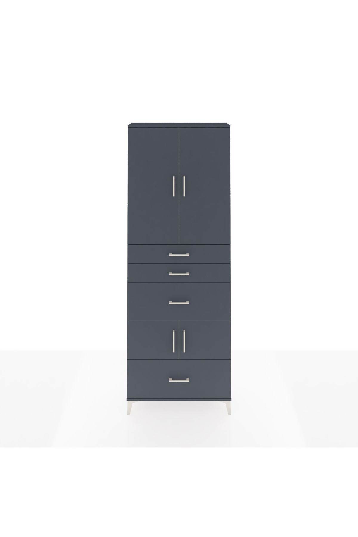 Arges Dolap 4 Raflı 4 Çekmeceli 4 Kapaklı 88x30x243 - S33M153V5A