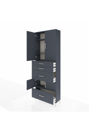 Arges Dolap 4 Raflı 4 Çekmeceli 4 Kapaklı 88x30x243 - S33M153V5A