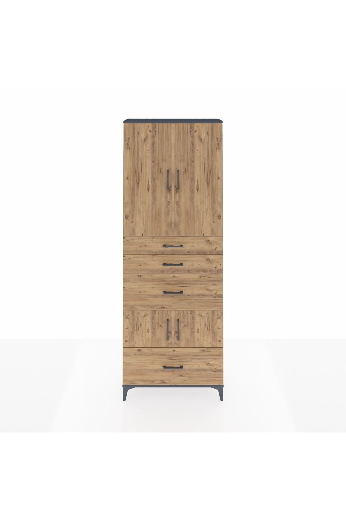 Arges Dolap 4 Raflı 4 Çekmeceli 4 Kapaklı 88x30x243 - S33M153V6A