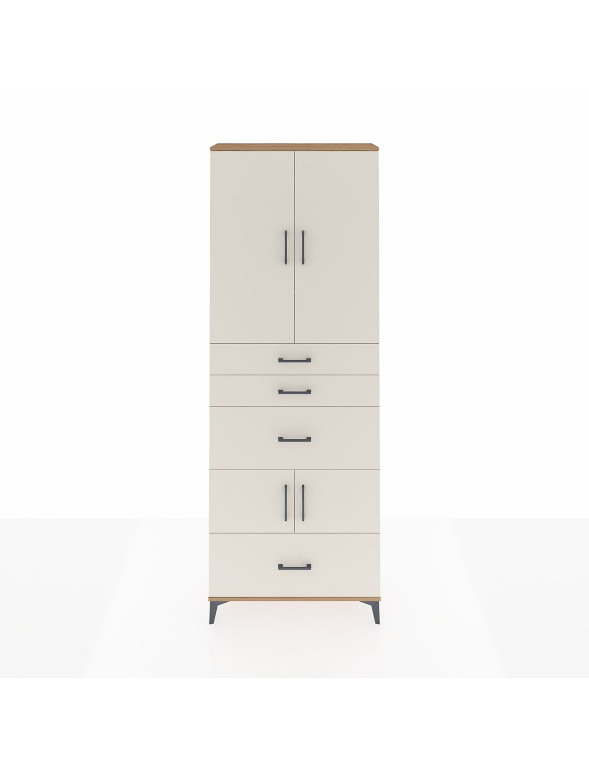 Arges Dolap 4 Raflı 4 Çekmeceli 4 Kapaklı 88x30x243 - S33M153V7A