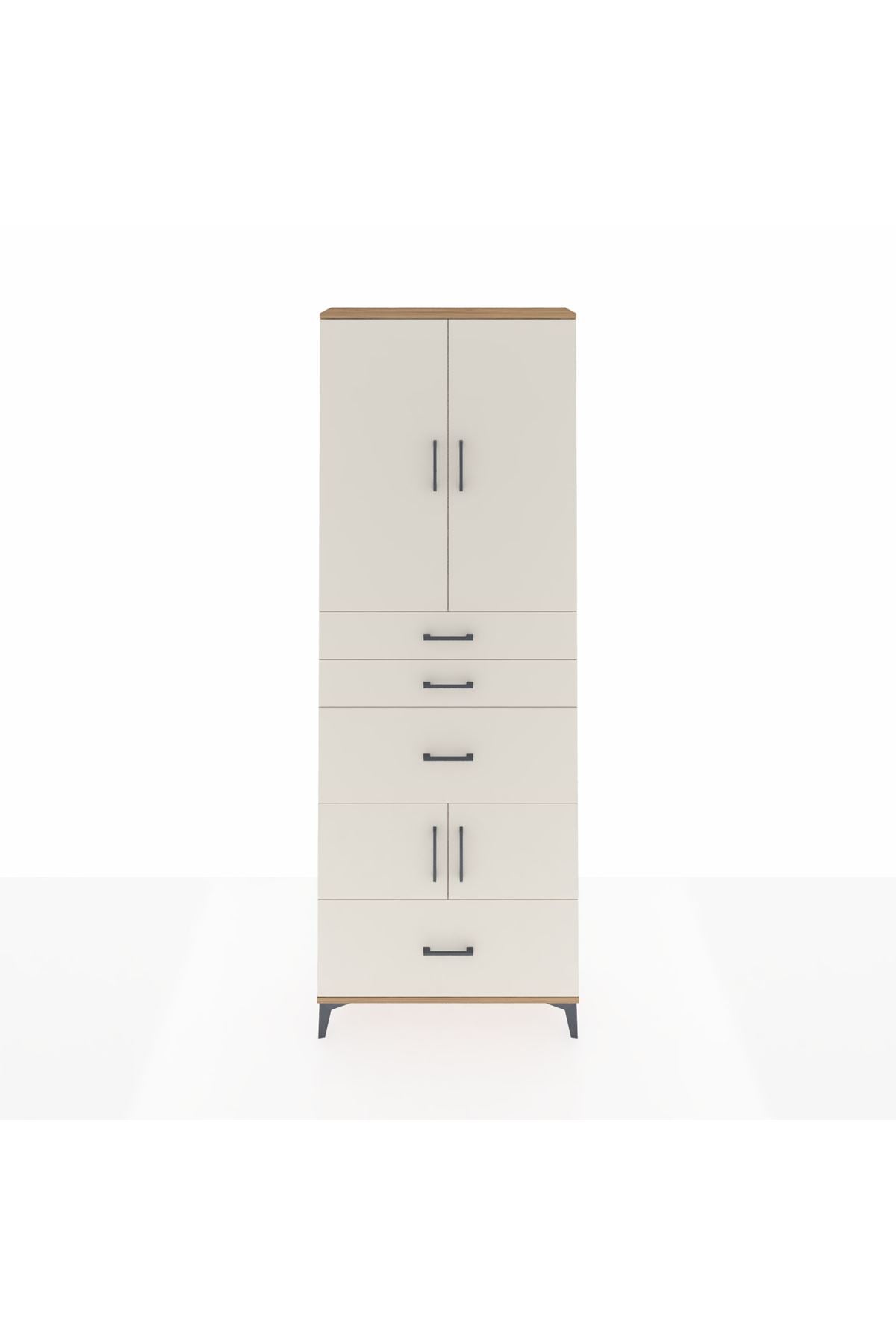 Arges Dolap 4 Raflı 4 Çekmeceli 4 Kapaklı 88x30x243 - S33M153V7A