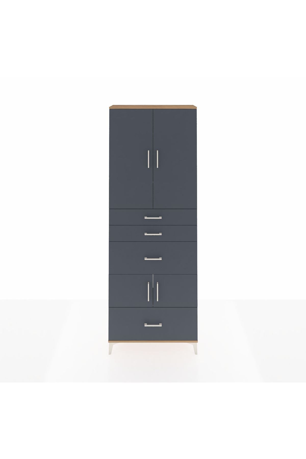 Arges Dolap 4 Raflı 4 Çekmeceli 4 Kapaklı 88x30x243 - S33M153V8A