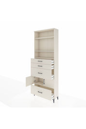 Arges Dolap 4 Raflı 4 Çekmeceli 2 Kapaklı 88x30x243 - S33M154V1A