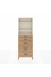 Arges Dolap 4 Raflı 4 Çekmeceli 2 Kapaklı 88x30x243 - S33M154V3A
