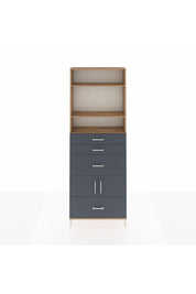 Arges Dolap 4 Raflı 4 Çekmeceli 2 Kapaklı 88x30x243 - S33M154V8A