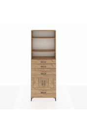 Arges Dolap 4 Raflı 4 Çekmeceli 2 Kapaklı 88x30x243 - S33M154V9A