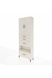 Arges Dolap 4 Raflı 4 Çekmeceli 2 Kapaklı 88x30x243 - S33M155V1A