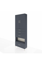 Arges Dolap 4 Raflı 4 Çekmeceli 2 Kapaklı 88x30x243 - S33M155V5A