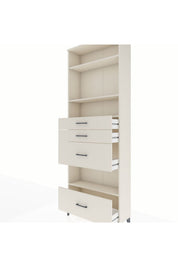 Arges Dolap 4 Raflı 4 Çekmeceli 88x30x243 - S33M156V1A