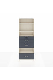 Arges Dolap 4 Raflı 4 Çekmeceli 88x30x243 - S33M156V2A