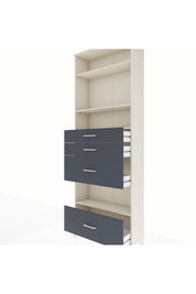 Arges Dolap 4 Raflı 4 Çekmeceli 88x30x243 - S33M156V2A