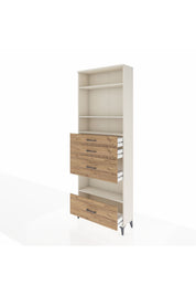 Arges Dolap 4 Raflı 4 Çekmeceli 88x30x243 - S33M156V3A