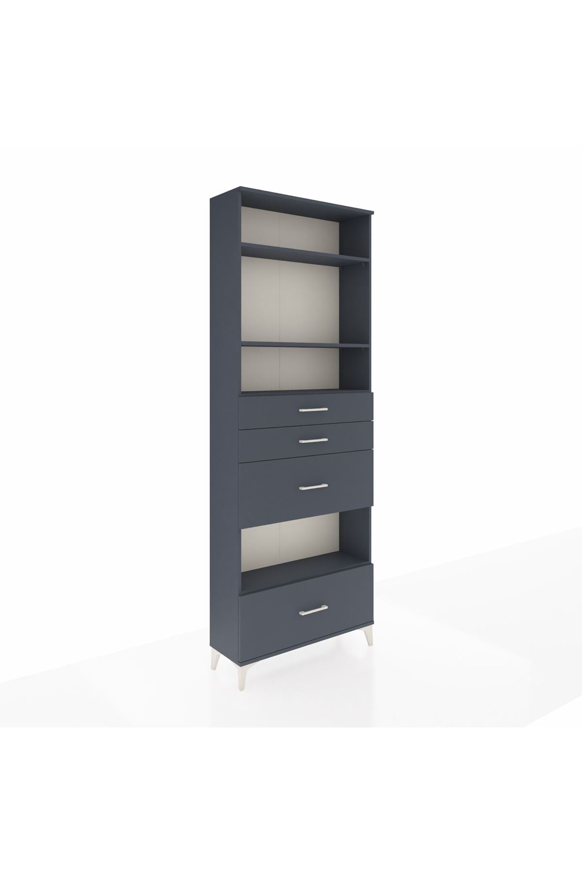 Arges Dolap 4 Raflı 4 Çekmeceli 88x30x243 - S33M156V5A