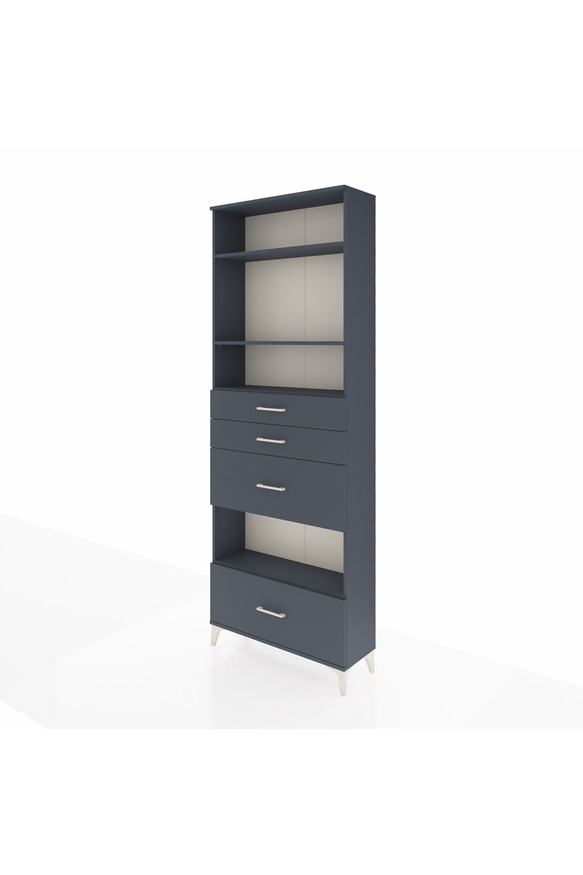 Arges Dolap 4 Raflı 4 Çekmeceli 88x30x243 - S33M156V5A