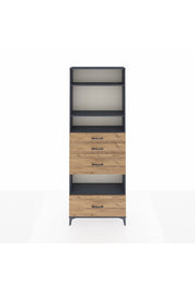 Arges Dolap 4 Raflı 4 Çekmeceli 88x30x243 - S33M156V6A