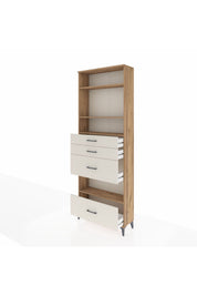 Arges Dolap 4 Raflı 4 Çekmeceli 88x30x243 - S33M156V7A