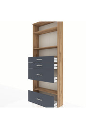 Arges Dolap 4 Raflı 4 Çekmeceli 88x30x243 - S33M156V8A