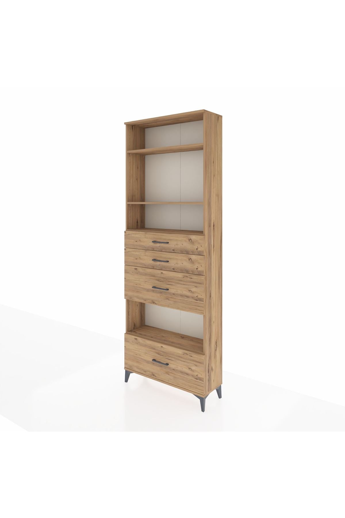 Arges Dolap 4 Raflı 4 Çekmeceli 88x30x243 - S33M156V9A