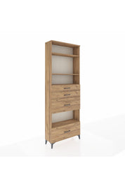 Arges Dolap 4 Raflı 4 Çekmeceli 88x30x243 - S33M156V9A