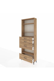 Arges Dolap 4 Raflı 4 Çekmeceli 88x30x243 - S33M156V9A