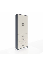 Arges Dolap 4 Raflı 4 Çekmeceli 2 Kapaklı 88x30x243 - S33M157V4A