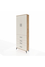 Arges Dolap 4 Raflı 4 Çekmeceli 2 Kapaklı 88x30x243 - S33M157V7A