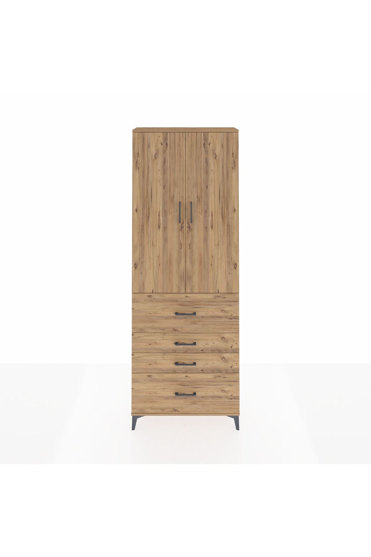 Arges Dolap 4 Raflı 4 Çekmeceli 2 Kapaklı 88x30x243 - S33M157V9A