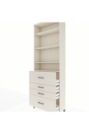 Arges Dolap 4 Raflı 4 Çekmeceli 88x30x243 - S33M158V1A