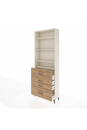 Arges Dolap 4 Raflı 4 Çekmeceli 88x30x243 - S33M158V3A