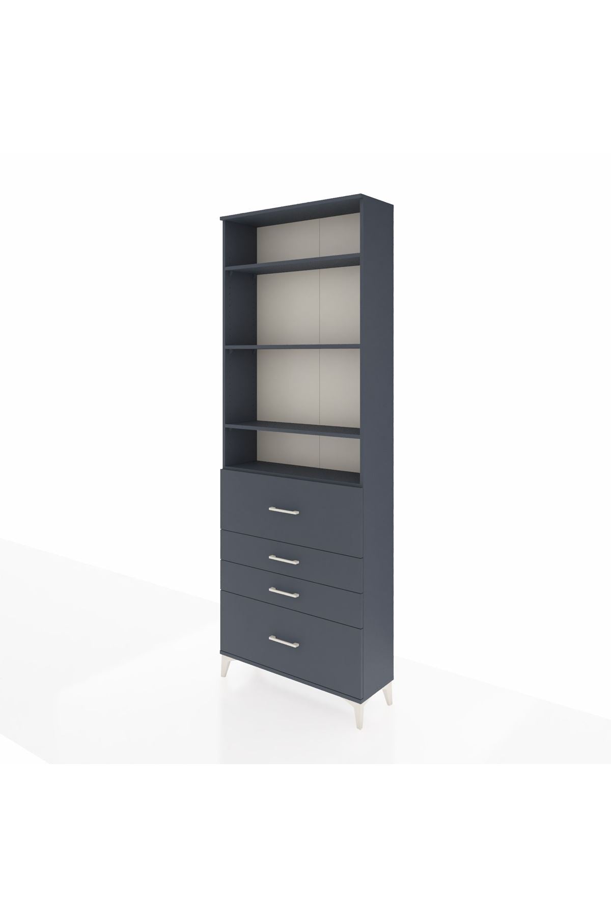 Arges Dolap 4 Raflı 4 Çekmeceli 88x30x243 - S33M158V5A