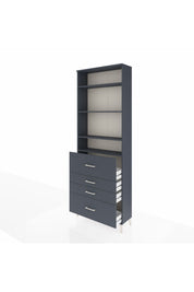 Arges Dolap 4 Raflı 4 Çekmeceli 88x30x243 - S33M158V5A