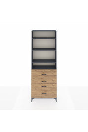 Arges Dolap 4 Raflı 4 Çekmeceli 88x30x243 - S33M158V6A
