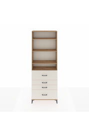 Arges Dolap 4 Raflı 4 Çekmeceli 88x30x243 - S33M158V7A