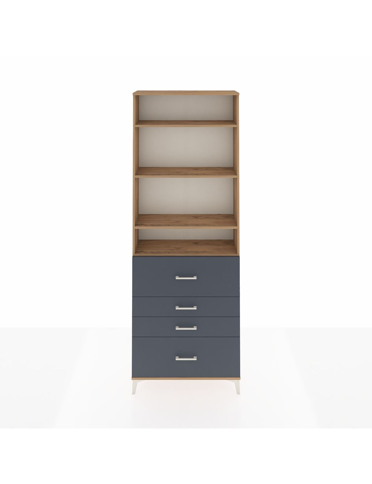 Arges Dolap 4 Raflı 4 Çekmeceli 88x30x243 - S33M158V8A