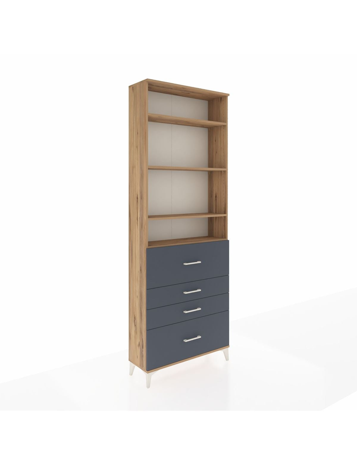 Arges Dolap 4 Raflı 4 Çekmeceli 88x30x243 - S33M158V8A