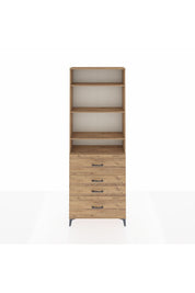 Arges Dolap 4 Raflı 4 Çekmeceli 88x30x243 - S33M158V9A