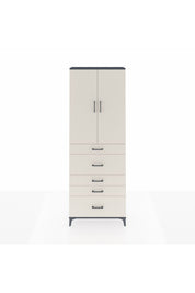 Arges Dolap 4 Raflı 5 Çekmeceli 2 Kapaklı 88x30x243 - S33M159V4A