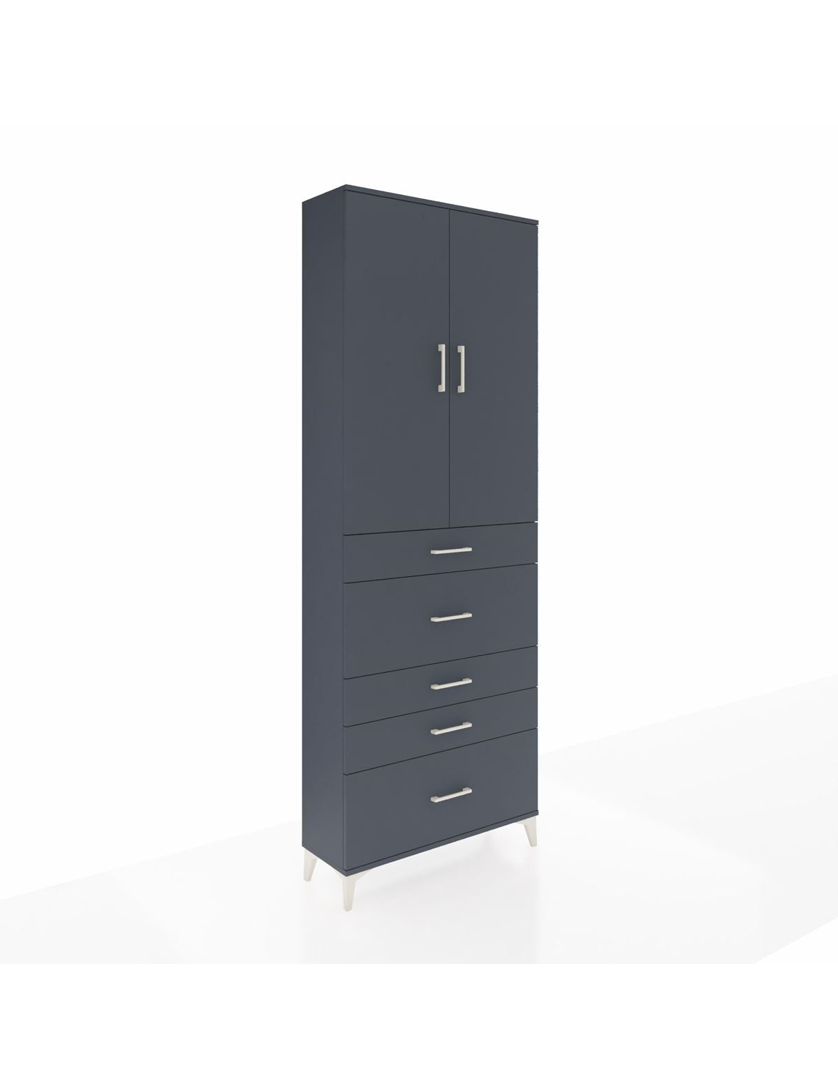 Arges Dolap 4 Raflı 5 Çekmeceli 2 Kapaklı 88x30x243 - S33M159V5A