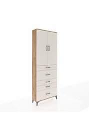 Arges Dolap 4 Raflı 5 Çekmeceli 2 Kapaklı 88x30x243 - S33M159V7A
