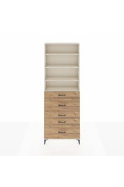 Arges Dolap 4 Raflı 5 Çekmeceli 88x30x243 - S33M160V3A