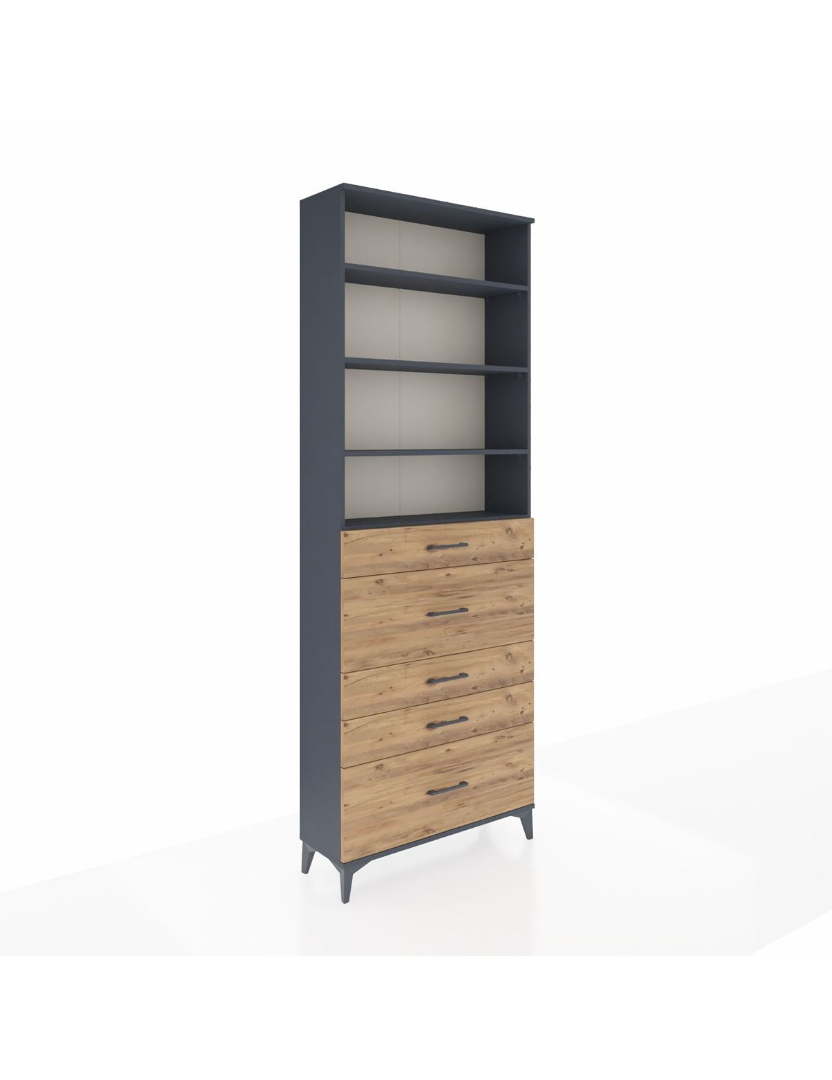 Arges Dolap 4 Raflı 5 Çekmeceli 88x30x243 - S33M160V6A