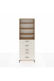 Arges Dolap 4 Raflı 5 Çekmeceli 88x30x243 - S33M160V7A