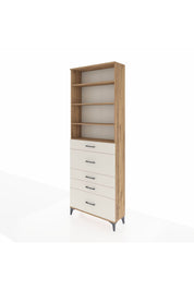 Arges Dolap 4 Raflı 5 Çekmeceli 88x30x243 - S33M160V7A