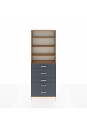 Arges Dolap 4 Raflı 5 Çekmeceli 88x30x243 - S33M160V8A