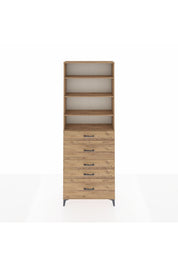 Arges Dolap 4 Raflı 5 Çekmeceli 88x30x243 - S33M160V9A