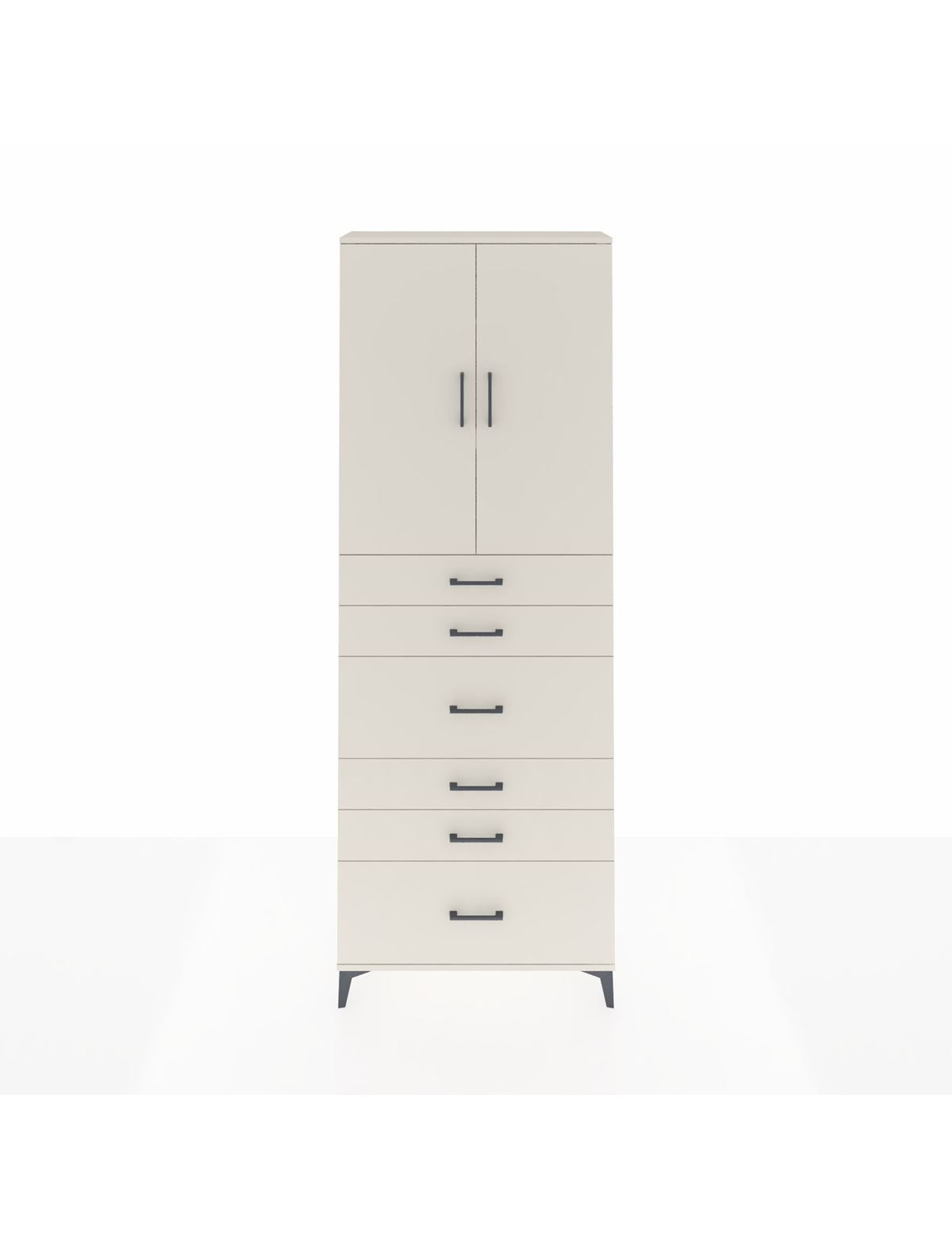 Arges Dolap 3 Raflı 6 Çekmeceli 2 Kapaklı 88x30x243 - S33M161V1A