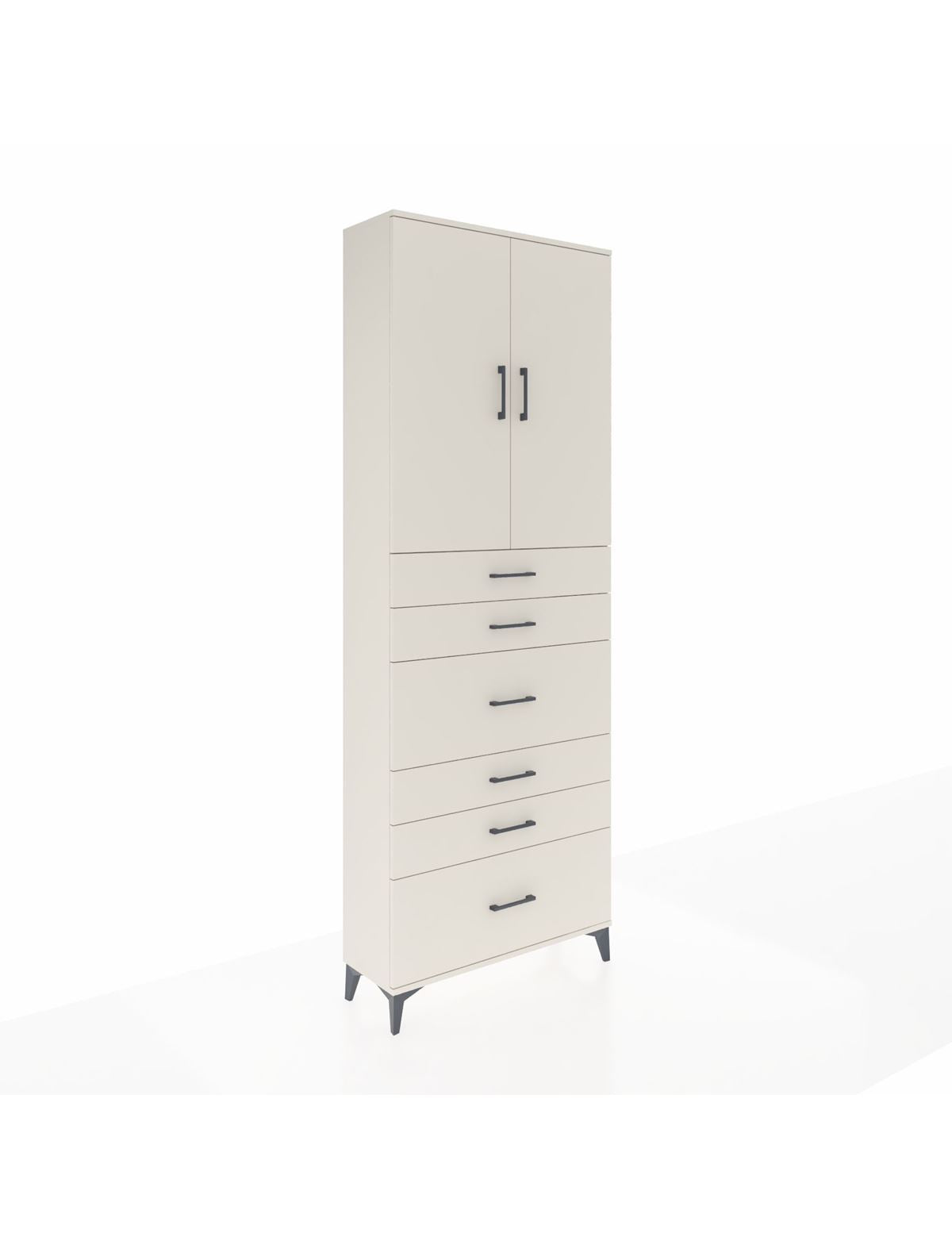 Arges Dolap 3 Raflı 6 Çekmeceli 2 Kapaklı 88x30x243 - S33M161V1A