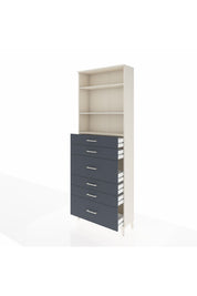 Arges Dolap 3 Raflı 6 Çekmeceli 88x30x243 - S33M162V2A