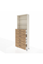 Arges Dolap 3 Raflı 6 Çekmeceli 88x30x243 - S33M162V3A