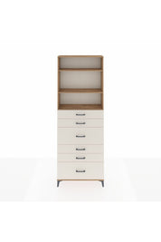 Arges Dolap 3 Raflı 6 Çekmeceli 88x30x243 - S33M162V7A